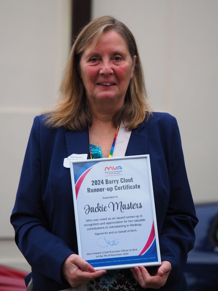 Congratulations to Our Volunteer Jackie Masters