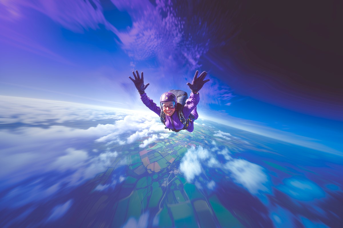 Kim is Skydiving for Crossroads Care Kent!