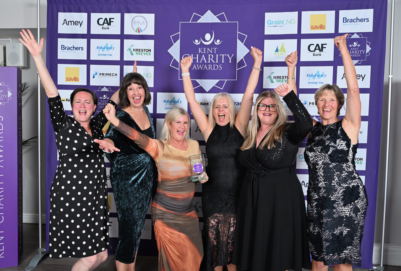 Kent Charity Awards Mental Health Charity of the Year trophy